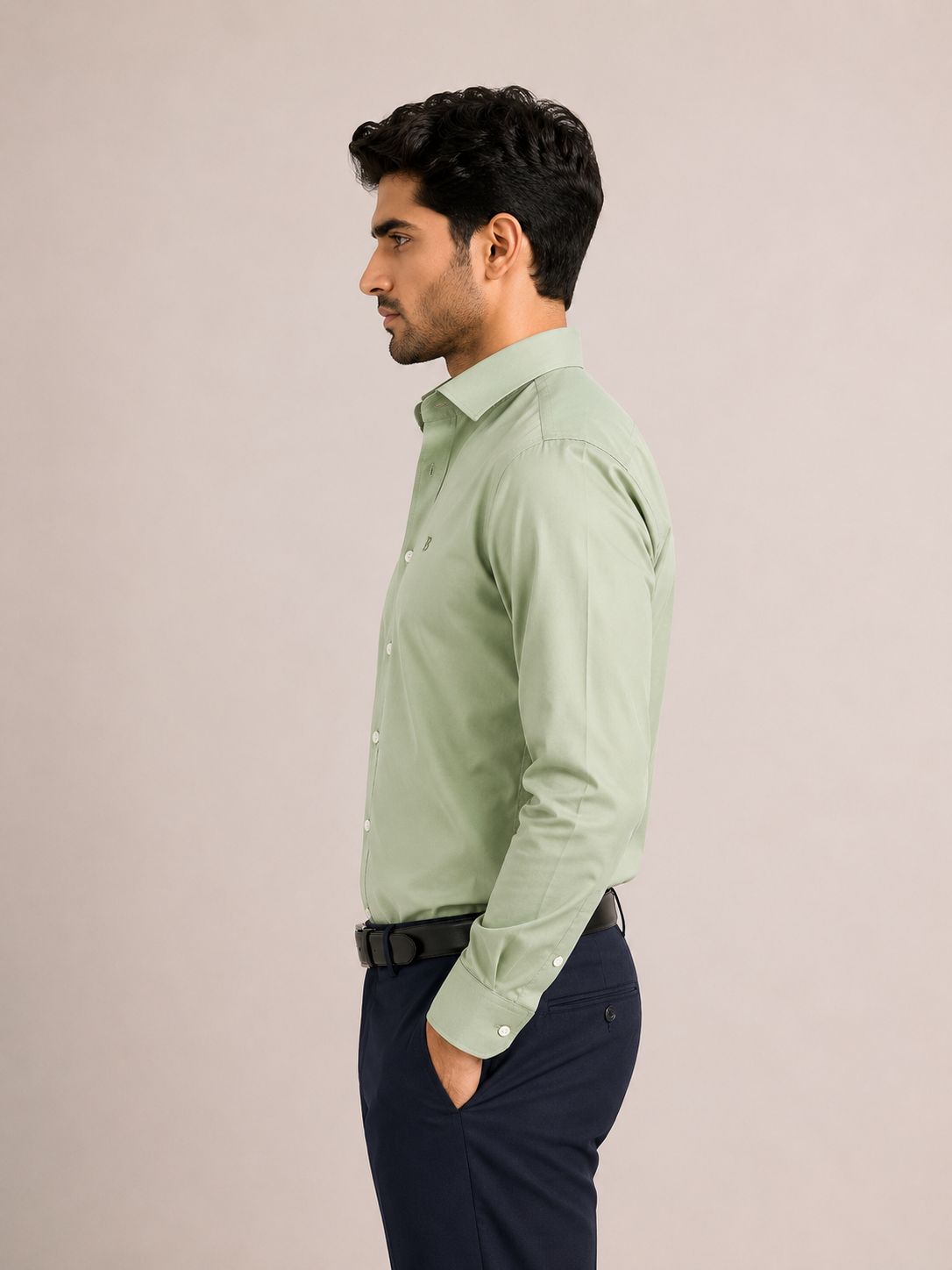 Solid Luxury Satin Lycra Partywear Shirt for Men