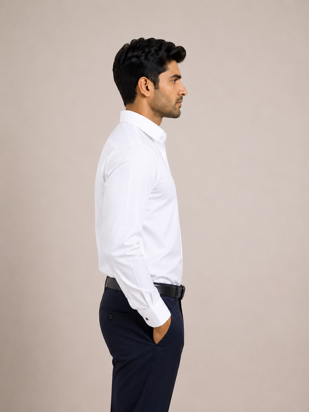 Solid Luxury Satin Lycra Partywear Shirt for Men