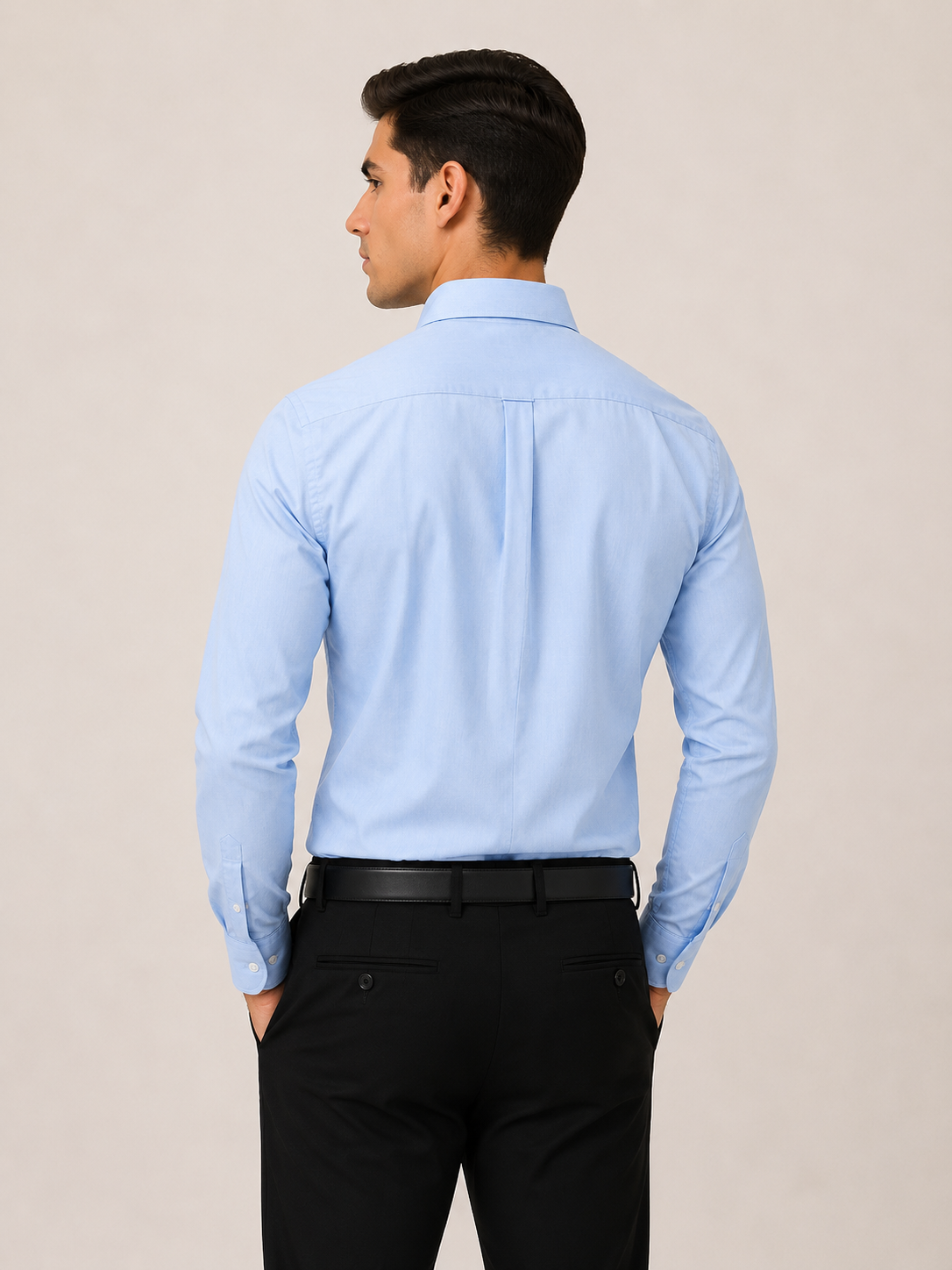 Dobby solid color shirt