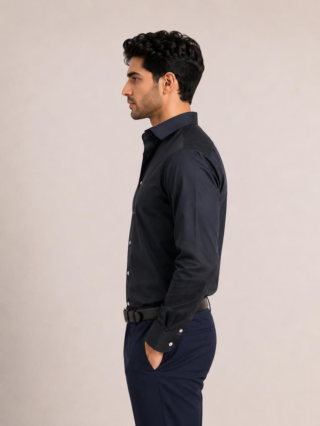 Solid Luxury Satin Lycra Partywear Shirt for Men