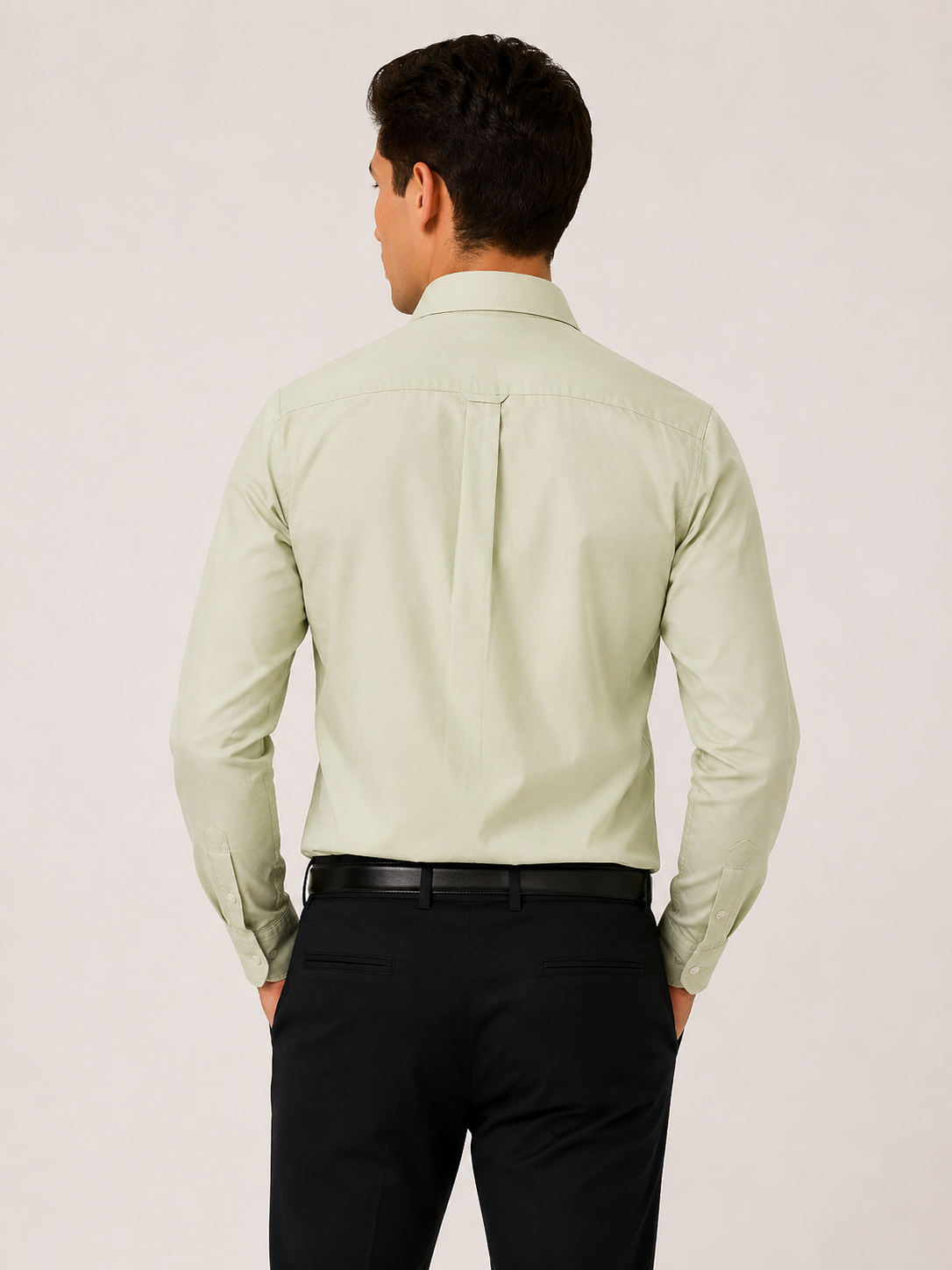 Dobby solid color shirt