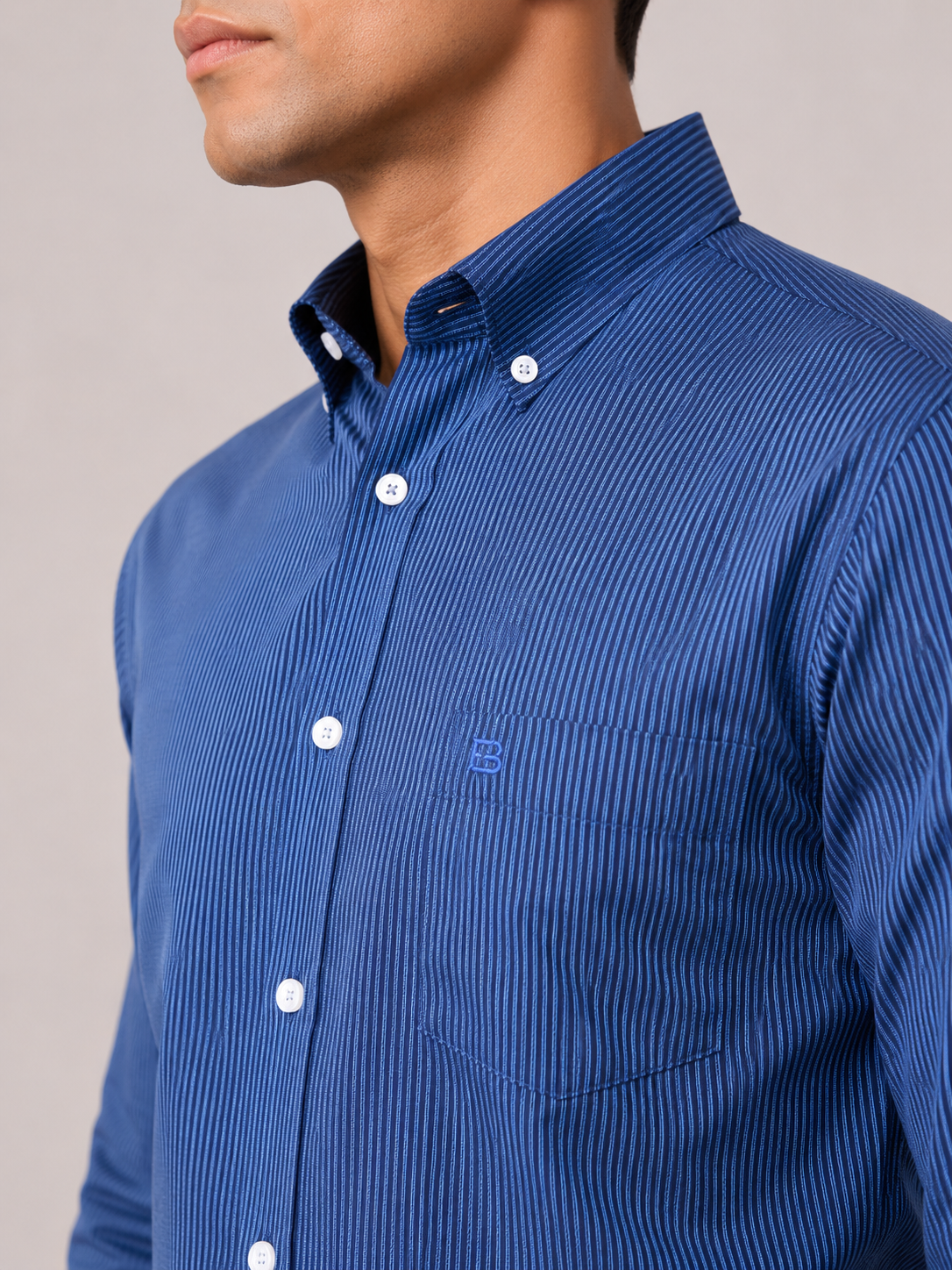 Oxford Cotton Striped Shirt