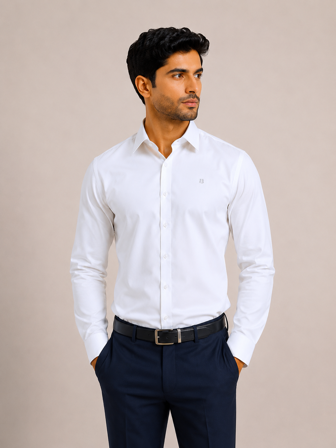 Solid Luxury Satin Lycra Partywear Shirt for Men