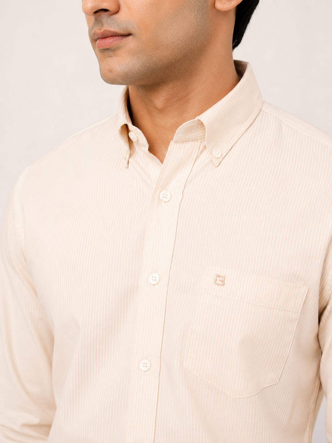 Oxford Cotton Striped Shirt