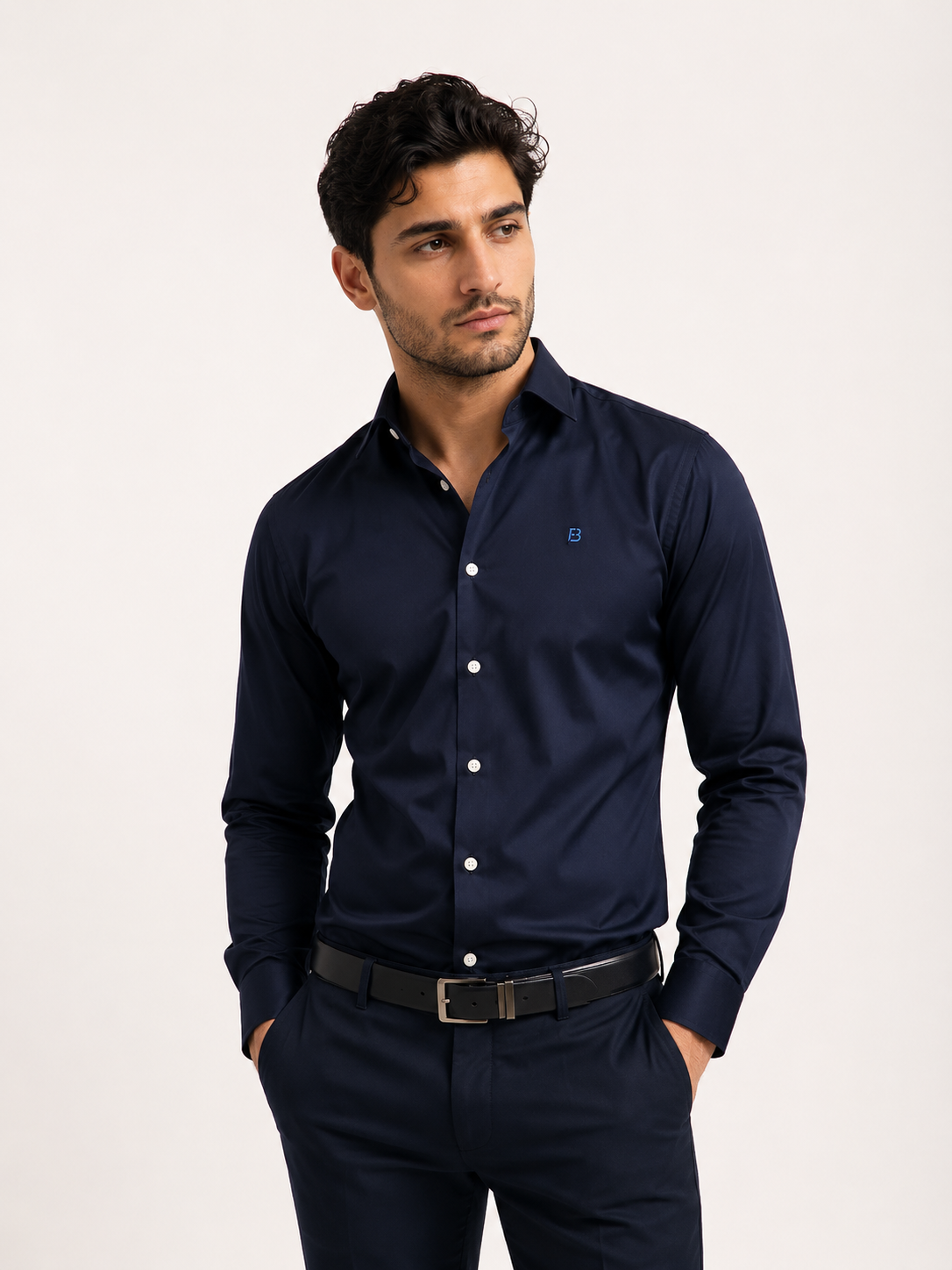 Solid Luxury Satin Lycra Partywear Shirt for Men