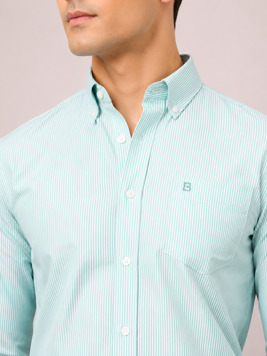 Oxford Cotton Striped Shirt
