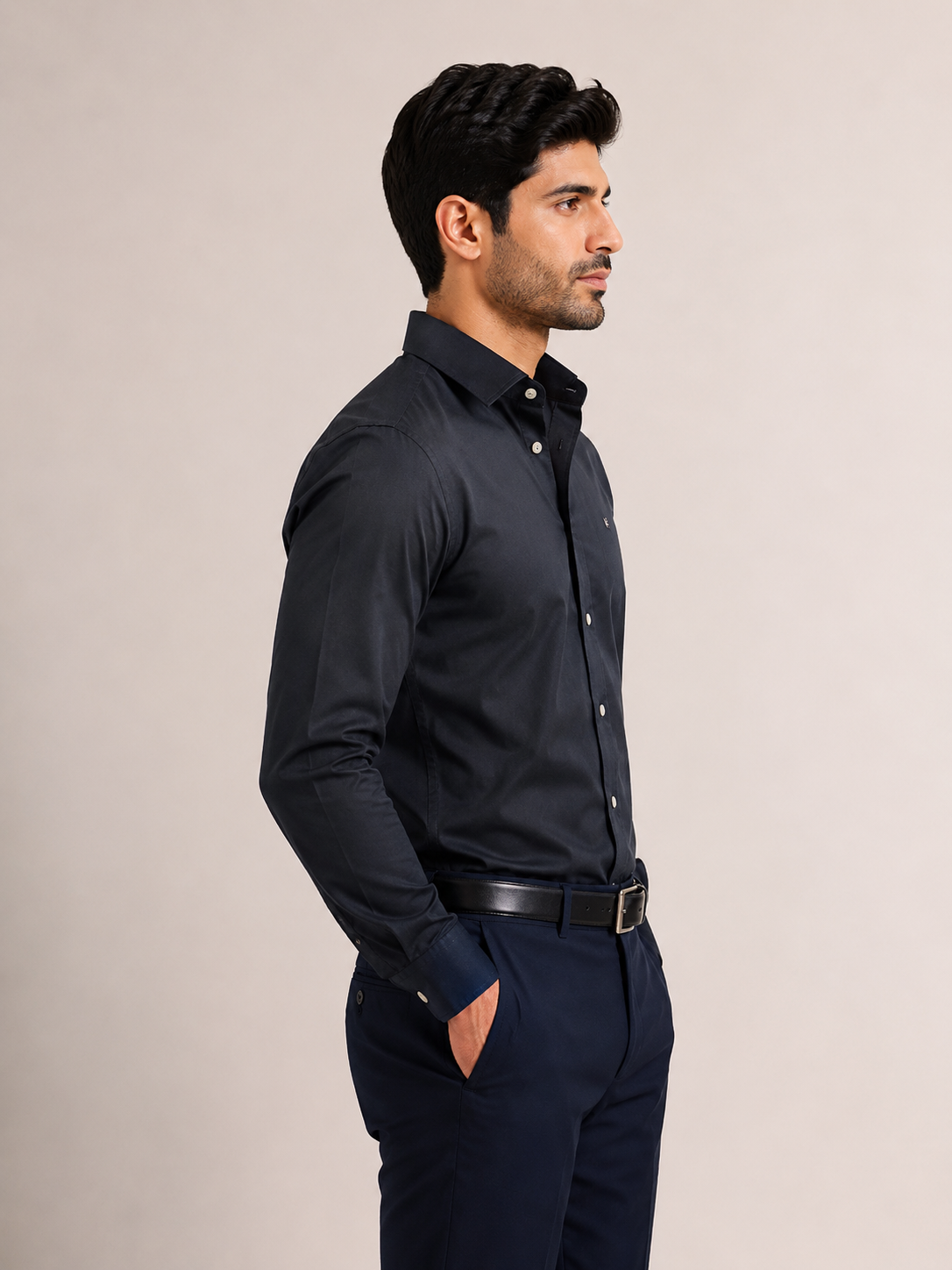 Solid Luxury Satin Lycra Partywear Shirt for Men
