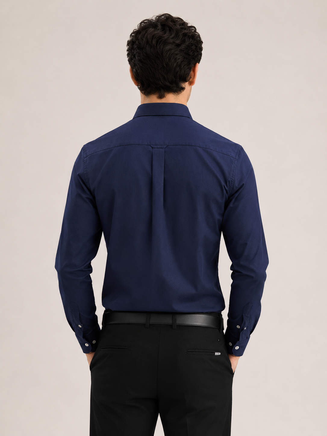 Dobby solid color shirt