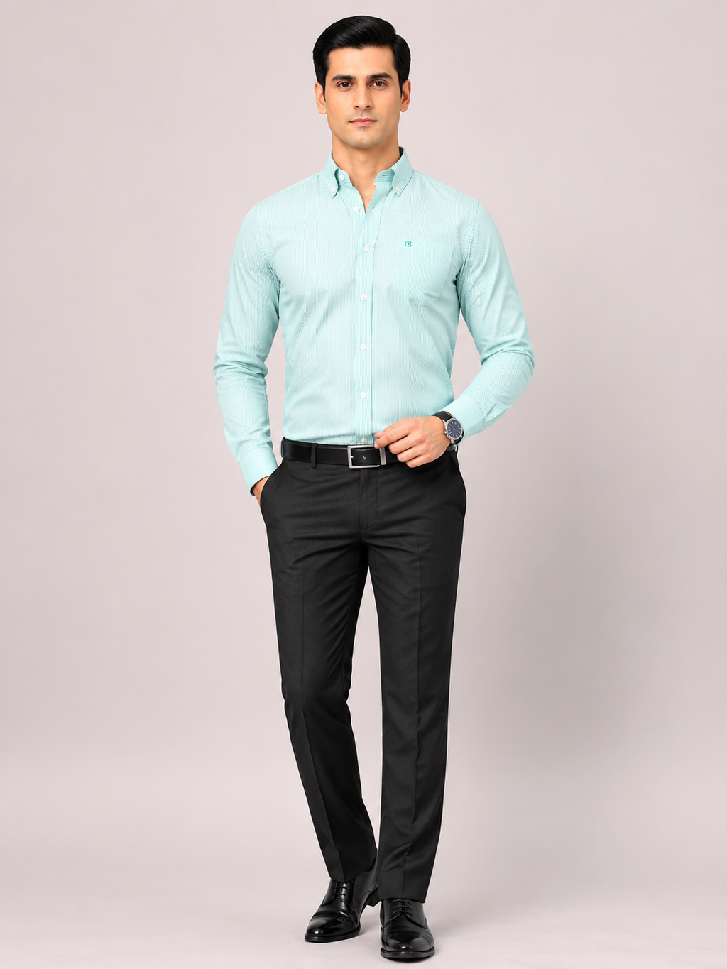Oxford Cotton Striped Shirt