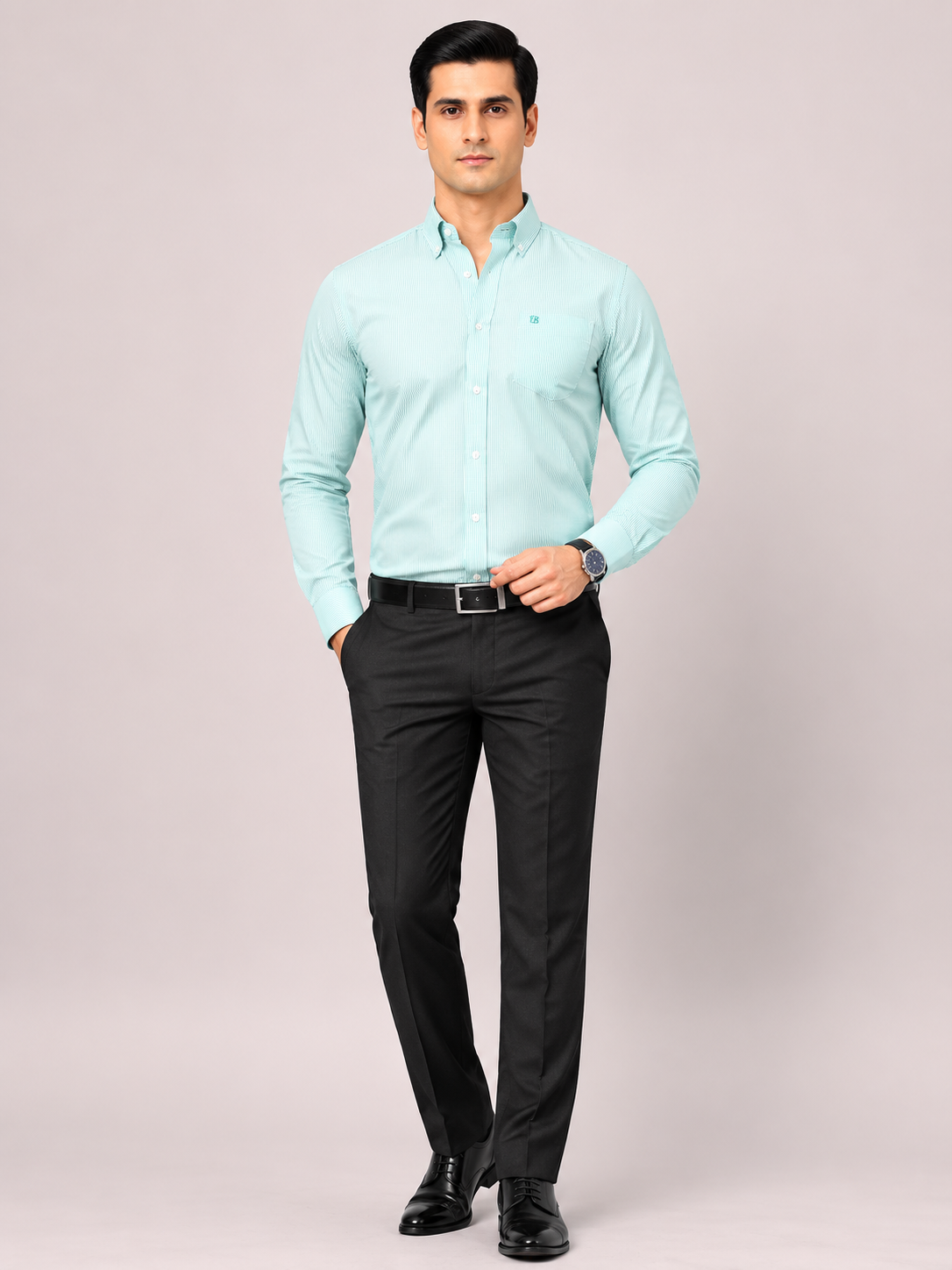 Oxford Cotton Striped Shirt